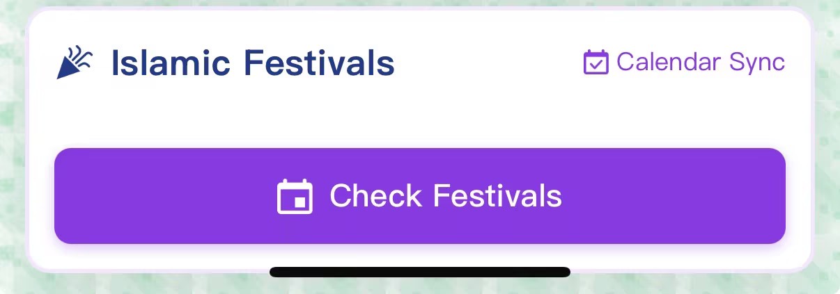 Islamic Festivals - Cultural event calendar and reminders